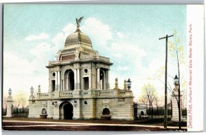 Hurlburt Memorial Gate Water Works Park Detroit MI UDB Vintage Postcard V29