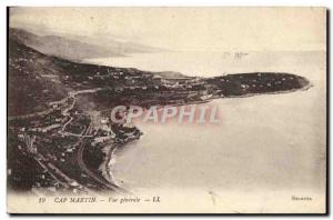 Old Postcard Cap Martin Vue generale