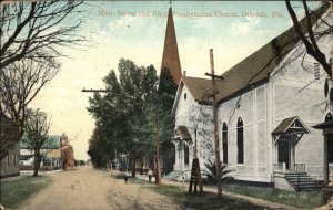 Orlando Florida FL Church Main St. 1900s-1910s Postcard