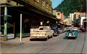 Postcard Franklin Street in Juneau, Alaska