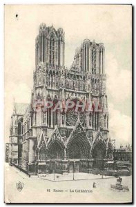 Old Postcard Reims Cathedral