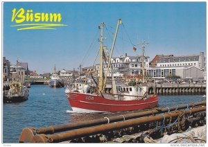 Fishing boat in harbor , BUSUM , Germany , 1995