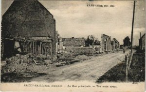 CPA Campagne 1914-1917 Sailly-Saillisel - La Rue principale (121180)