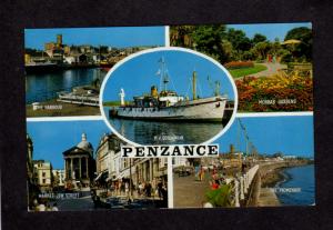 UK Penzance Cornwal United Kingdom MV Scillonian Ship Jew St England Postcard