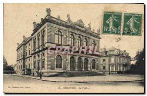 Old Postcard Chartres The Theater