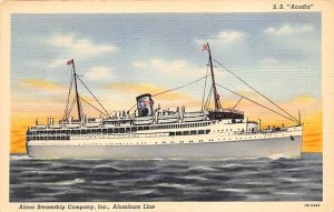 SS Acadia Alcoa Steamship CO Ship Unused 