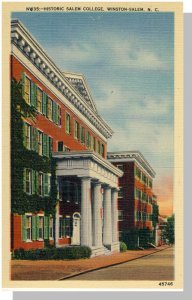 Winston-Salem, North Carolina/NC Postcard, Historic Salem College, Near Mint!