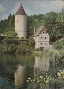 Germany Dinkelsbuehl Faulturm am Rothenburger Weiher