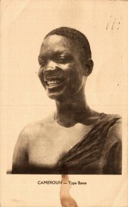 Cameroun Type Bassa African Native Ethnic Vintage Postcard 08.56