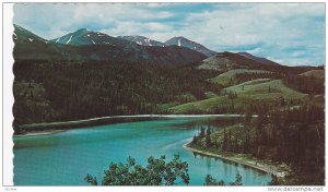 Rainbow Lake, sometimes called Emerald Lake,  Whitehorse-Carcross Road,  Yuko...