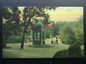 Manchester BOGGART HOLE GLOUGH Fountain c1912 Postcard by Boots Cash Chemist