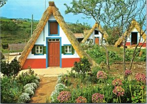 postcard Portugal Maderia - Typical Houses in Santana