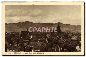 Old Postcard Colmar View Of The Vosges