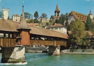 Switzerland Luzern Spreuerbruecke mit Museggtuermen