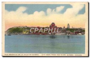 Postcard Old Ve Generale De Ville De Quebec City Seen From The River