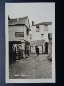 Cornwall MOUSEHOLE Fisherman at Keigwin Arms - Old RP Postcard