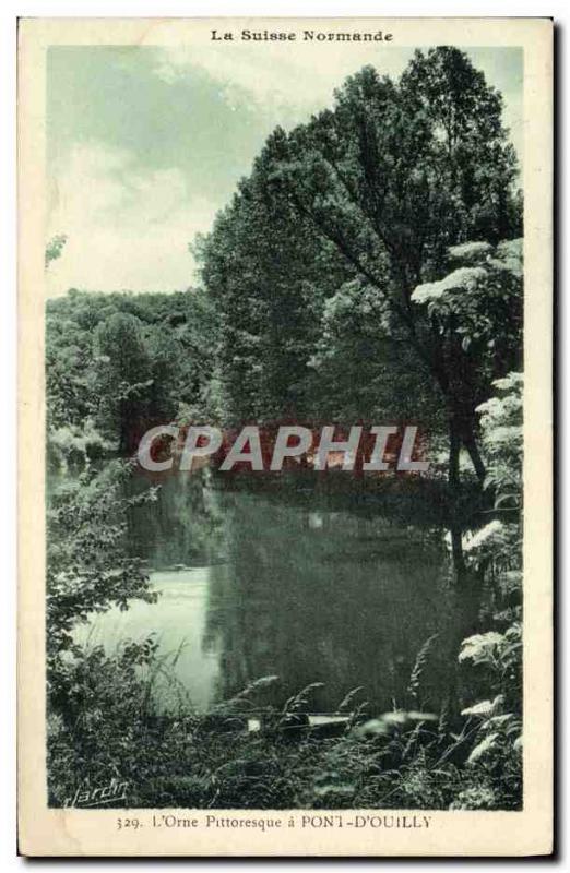 Old Postcard Switzerland Normandy L & # 39Orne a picturesque Bridge & # 39Ouilly