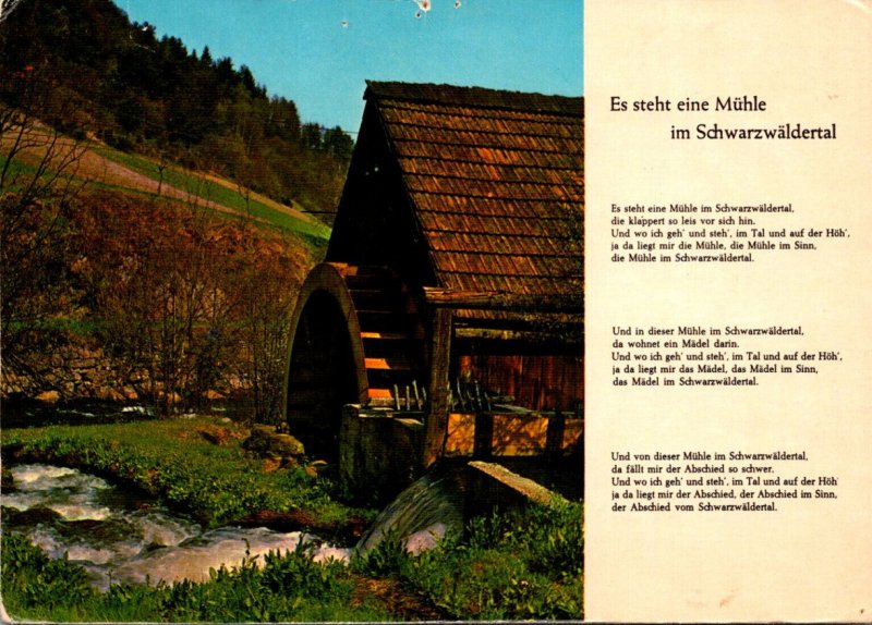 Germany Schwarzwald Muehle Mill 1968