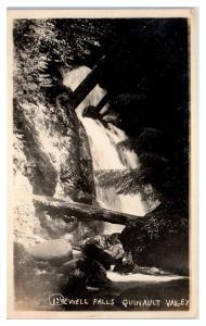 RPPC Ewell Falls, Quinault Valley, WA Postcard