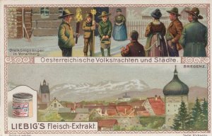 Voralberg Switzerland Antique Leipig's Fleisch Advertising Trade Card