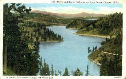 Scenis Auto Road Through Mountains - Coeur d'Alene, Idaho ID