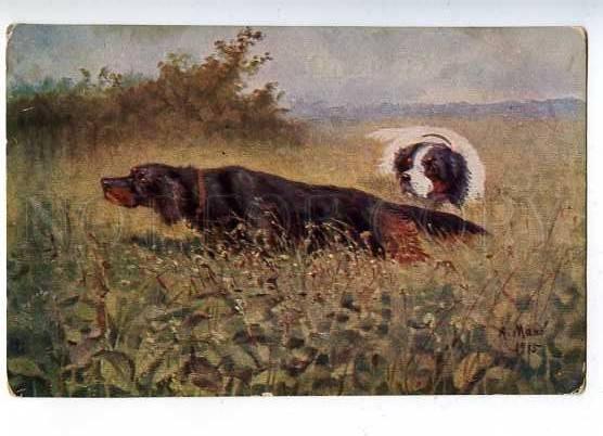 183452 RUSSIA HUNTING MAKO on grouse SETTER Glavlit # 89590