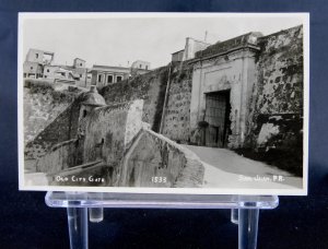 San Juan, Puerto Rico - RPPC - Old City Gate