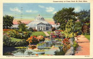 Minnesota St Paul Como Park Conservatory 1946 Curteich