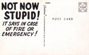 In Case of Fire or Emergency Comic BIN