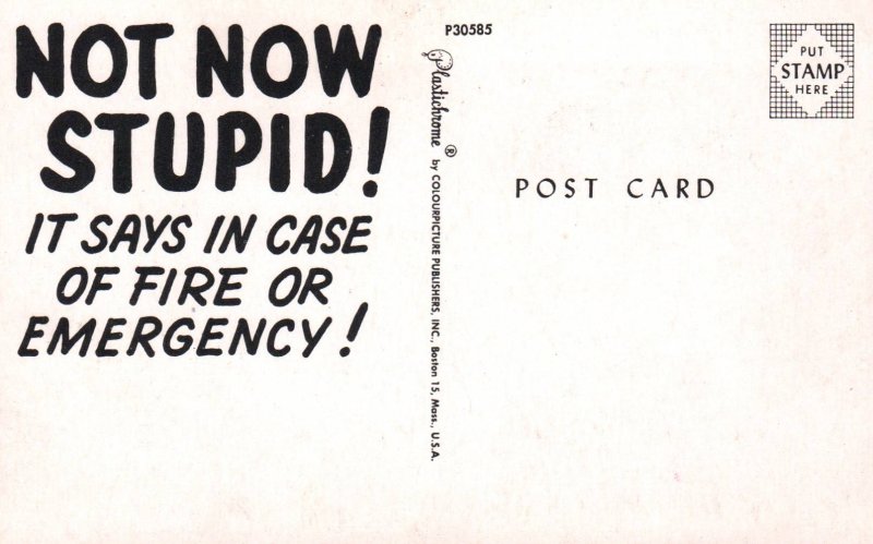 In Case of Fire or Emergency Comic BIN