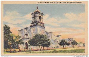 San Jose Second Mission, Built 1718, San Antonio, Texas 1948