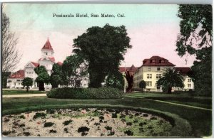 Peninsula Hotel San Mateo CA c1909 Vintage Postcard E18