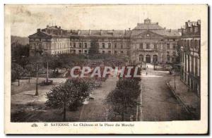 Old Postcard Saverne Le Chateau and Place du Marche