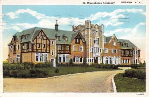 Dunkirk New York~St Columban's Seminary & Grounds~1944 Linen Postcard