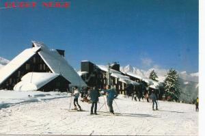 BF13724 guzet neige ariege station ete hiver ski france front/back image