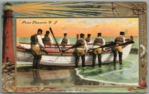 POINT PLEASANT NJ LIFE BOAT ANTIQUE POSTCARD