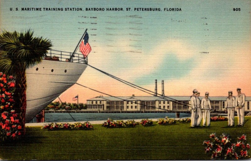 Florida St Petersburg U S Maritime Training Station 1943