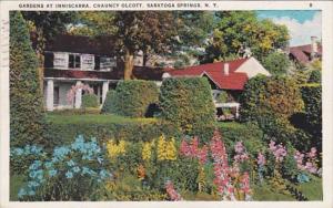 New York Saratoga Springs Inniscara Chauncey Olcott Cottage The Gardens 1935