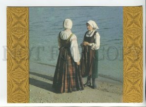 456577 Lithuania 1991 year national costumes postcard