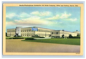 Vintage Bendix Westinghouse Automotive Office, Elyria Ohio Postcard F117E