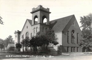 c.'42, RPPC, Real Photo, M.E.Methodist Church, Rockwell City, IA, Old Post Card