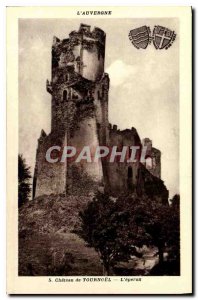 Old Postcard Auvergne castle Tournoel the spur