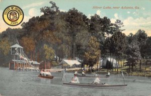 Atlanta Georgia Silver Lake Scenic View Vintage Postcard AA17284