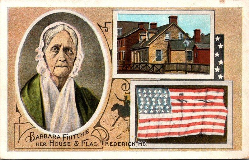 Maryland Frederick Barbara Fritchie House and Flag