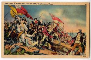 Battle of Bunker Hill, Charlestown MA