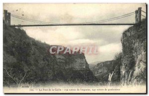 Old Postcard The bridge of the Caille