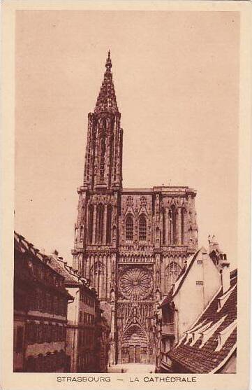 France Strasbourg La Cathedrale