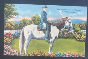 Mint USA Picture Postcard General Robert Lee And His Horse Traveler Civil War