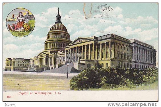 Capitol at Washington,D.C.,PU-1908