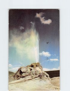 Postcard White Dome Geyser Lower Geyser Basin Yellowstone National Park Wyoming